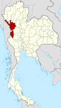 Thailand Tak locator map
